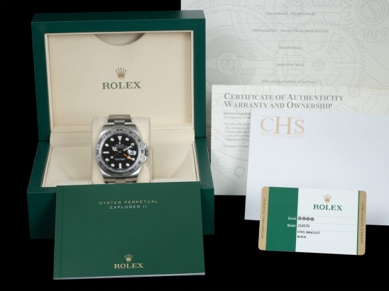 Rolex Explorer II 42 Black Dial - Rolex Guarantee  Watch  216570